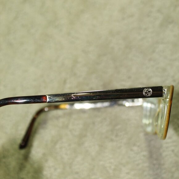 Gucci GG3678 Tortoise Shell and Metal Prescription Glasses Frames w Case - Picture 10 of 12